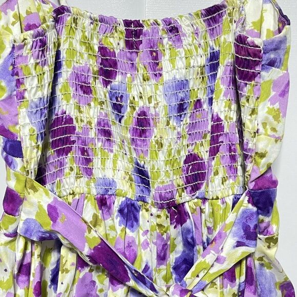 Floral Bubble Dress Junior’s Size 1 spaghetti strap - Picture 5 of 17